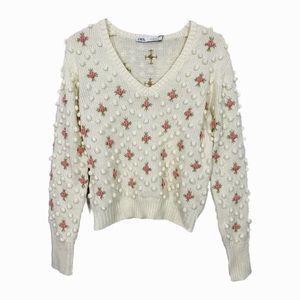 Zara Pom Pom Sweater